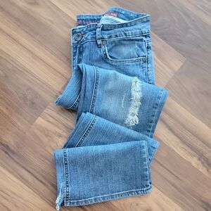 Distressed Light Blue Y2K Flare Jeans – Chip & Pepper Laguna Beach Size 5
